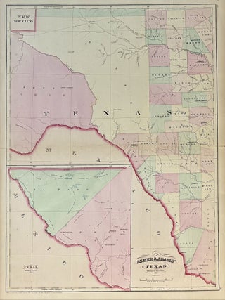 Item #334452 Asher & Adams' Texas. ASHER, ADAMS