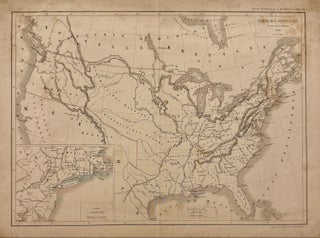 Item #334647 Carte de Etats-Unis. Louis DUSSIEUX