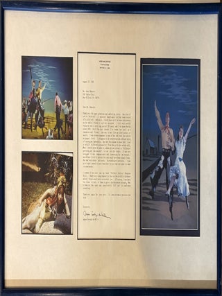 Item #334650 Typed Letter Signed, framed with Photographs. Agnes DE MILLE