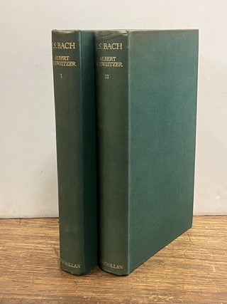 Item #334761 J.S. Bach. Albert SCHWEITZER