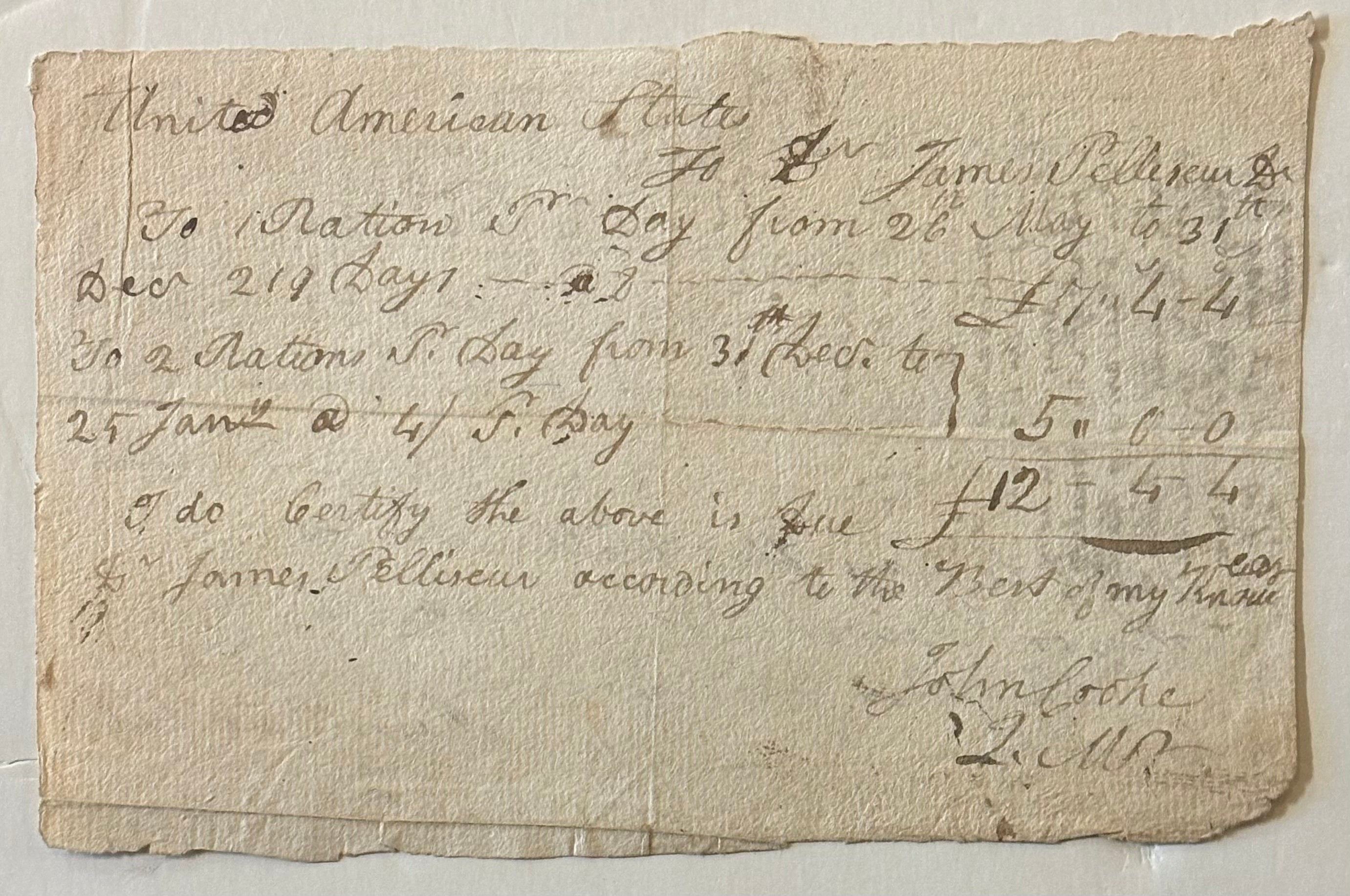War-date Autographed Document Signed | REVOLUTIONARY WAR