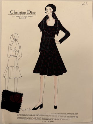 Item #334919 Croquis Plate 61. Christian DIOR
