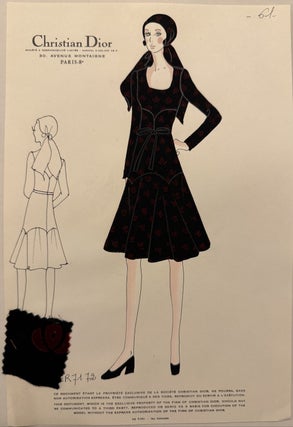 Item #334919 Croquis Plate 61. Christian DIOR