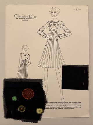 Item #334924 Croquis Plate 73. Christian DIOR