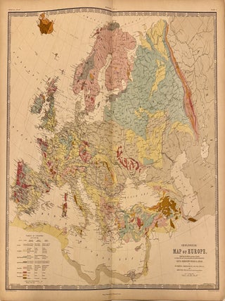 Item #335064 Geological Map of Europe. A. K JOHNSTON