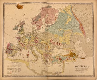 Item #335064 Geological Map of Europe. A. K JOHNSTON