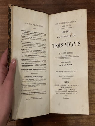 Lecons sur les Proprietes des Tissus Vivants