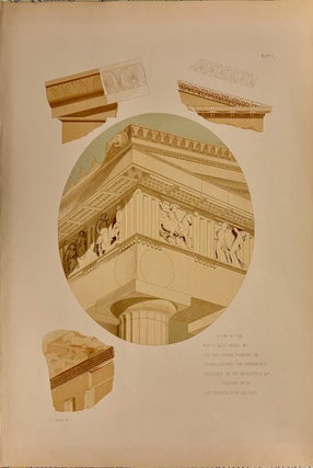 Item #335623 View of the North West Angle of the Parthenon Showing in Chiaro Oscuro the Ornaments...