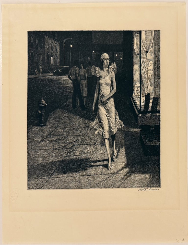Item #335842 Night in New York. Martin LEWIS.