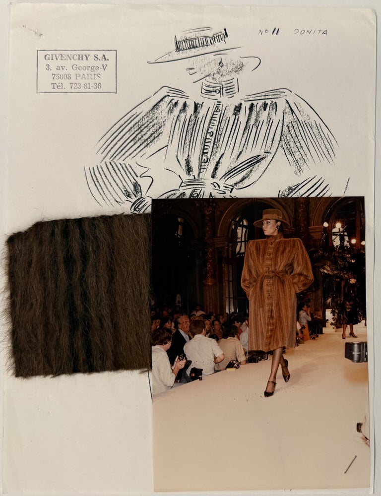Item #336050 Croquis No. 11 Donita. Hubert de GIVENCHY.