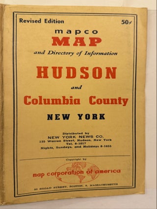 Map of Hudson and Columbia County New York