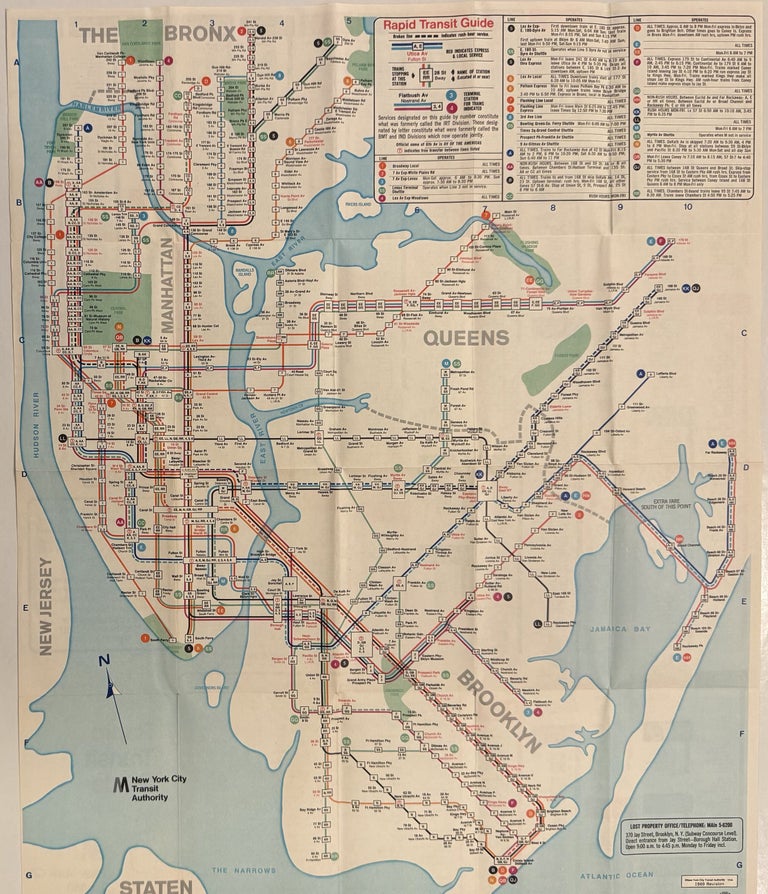Map Transit Guide Rapid Transit Guide | New York City Transit Authority