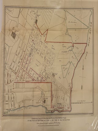 Item #336479 James De Lancey's Map of his Bowery Farm at the time of the Revolution. Edward...