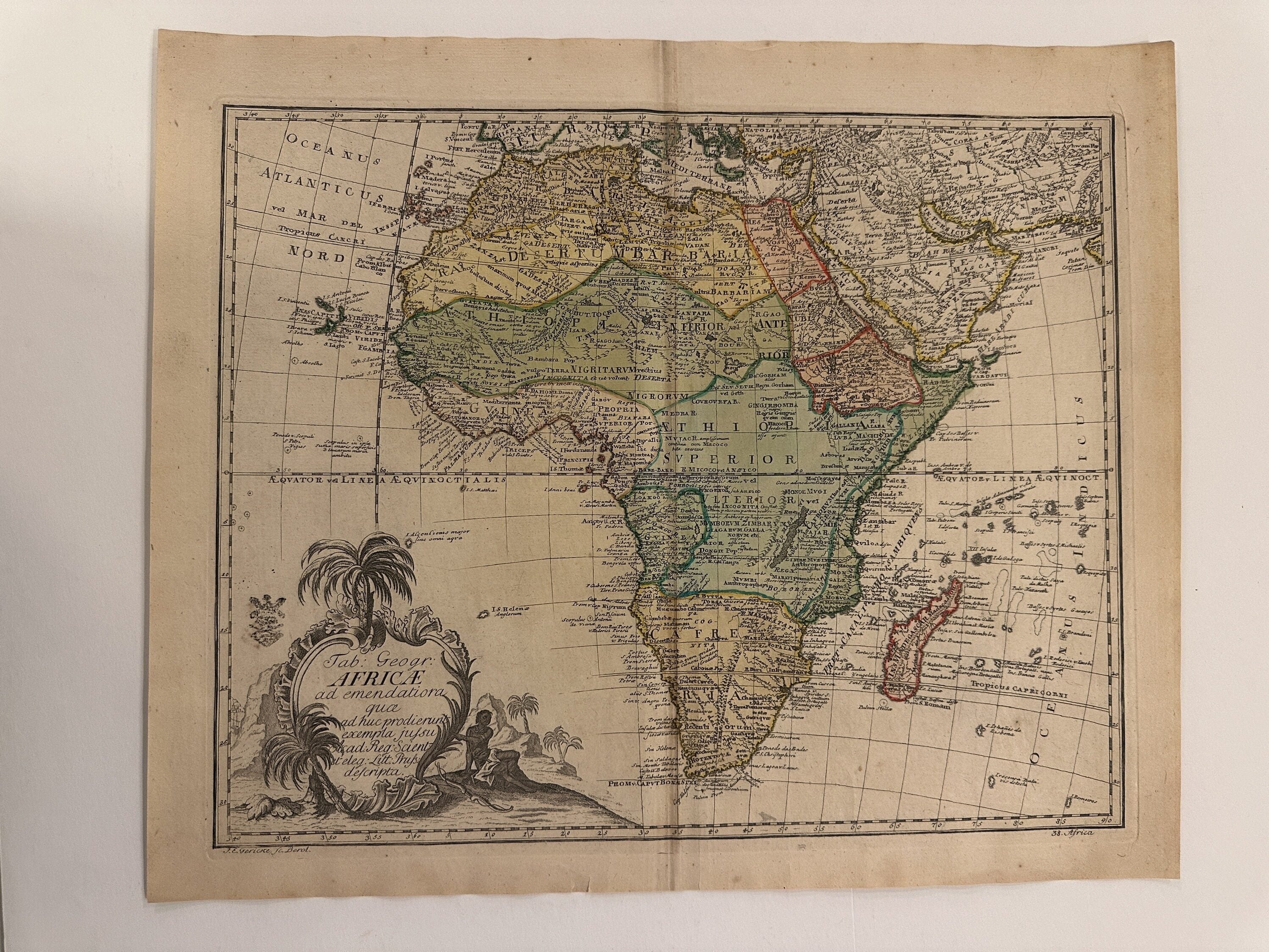 Item #337316 Tab: Geogr: Africae ad emendatiora quce ad huc prodierunt exempla jussu Acad. Reg....