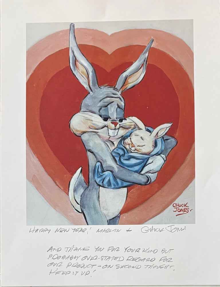 Item #337425 Color Print - Inscribed & Autographed (Bugs and Baby Bunny). Chuck JONES.