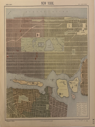 Item #337450 New York. [North Sheet]. Thomas LETTS