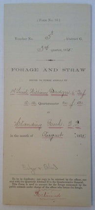 Item #337542 Autographed Document Signed. John LITTLE BIG HORN - POLAND, William BADGER