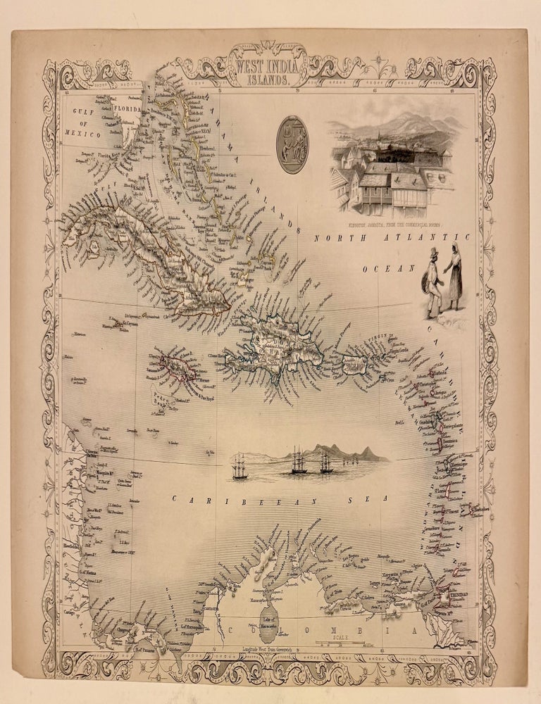 Item #337552 West India Islands. John TALLIS.