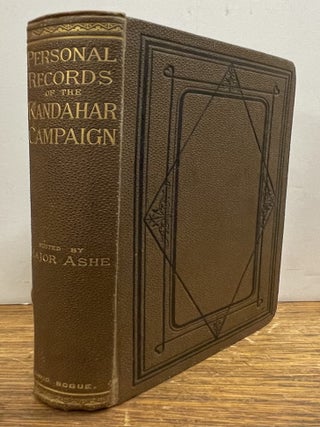 Item #337776 Personal Records of the Kandahar Campaign. Major ASHE