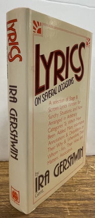 Item #338003 Lyrics on Several Occasions. Ira GERSHWIN
