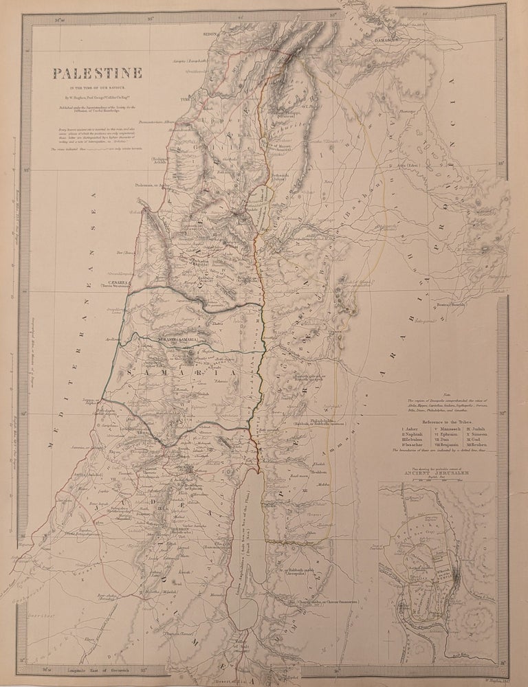 Item #338094 Palestine at the time of our Savior. SDUK, Society for the Diffusion of Useful Knowledge.