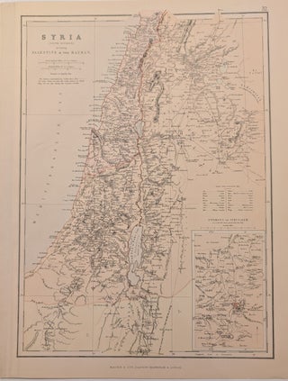 Item #338105 Syria (South Division) including Palestine & the Hauran. BLACKIE, SON