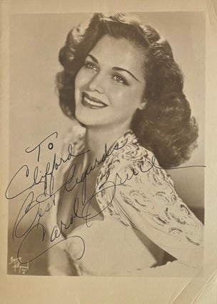 Item #338150 Signed Photograph. Carol BRUCE