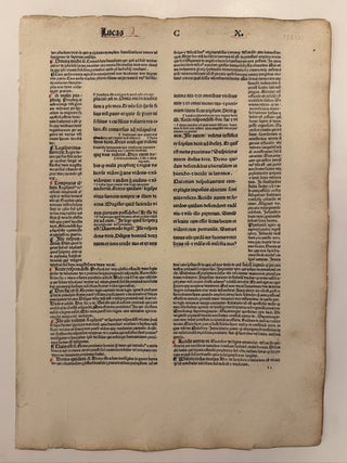 Item #338171 Incuable from a 15th Century Bible {Lucas}. Adolph RUSCH