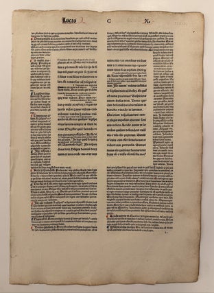 Item #338171 Incuable from a 15th Century Bible {Lucas}. Adolph RUSCH