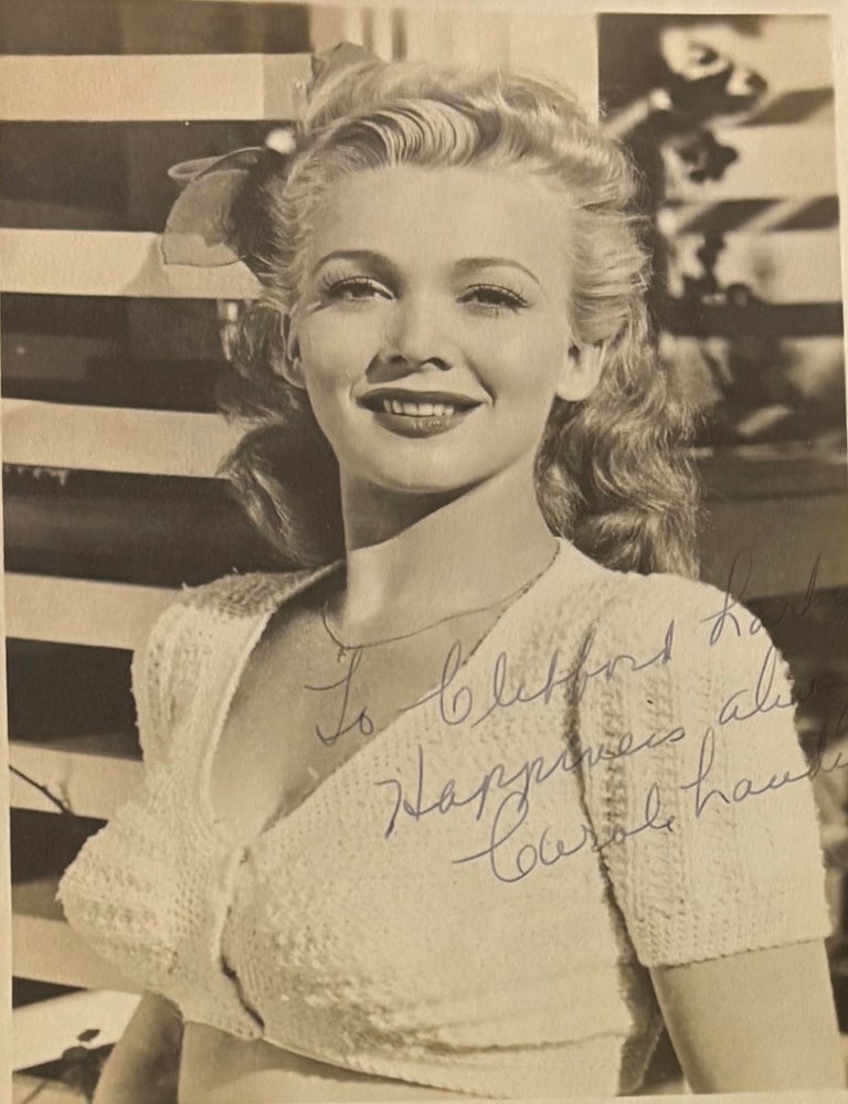 Item #338192 Signed Photograph. Carole LANDIS.