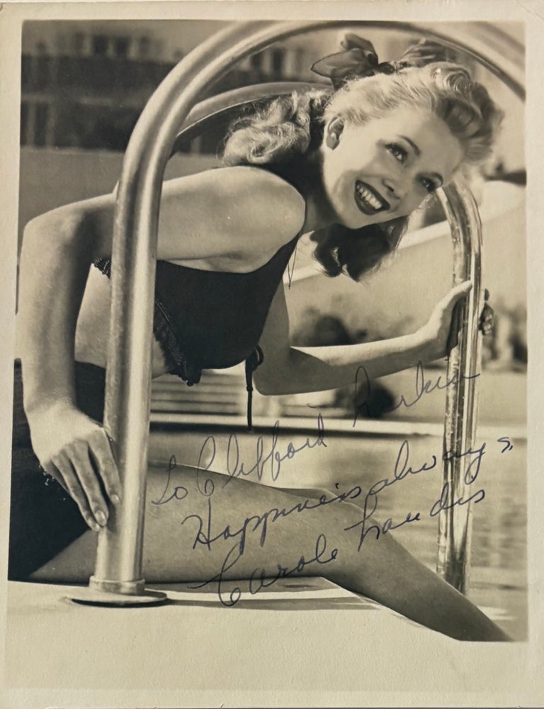 Item #338197 Signed Photograph. Carole LANDIS.