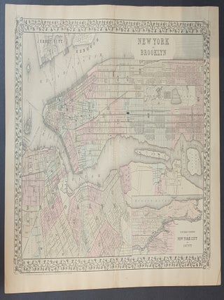 Item #338202 New York and Brooklyn. Samuel Augustus MITCHELL