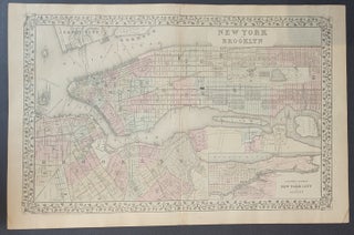 Item #338202 New York and Brooklyn. Samuel Augustus MITCHELL