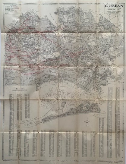 Item #338543 Queens. GEOGRAPHIA MAP CO.