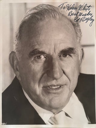 Item #338560 Signed Photograph. Edward Sr BEGLEY