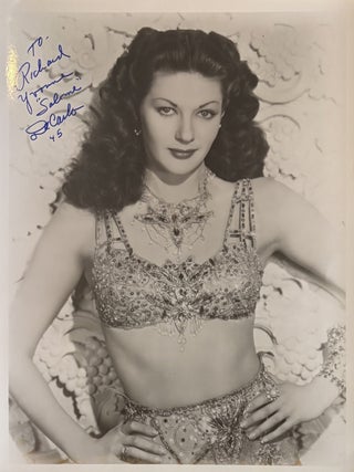 Item #338579 Signed Photograph - Salome, Where She Danced. Yvonne DE CARLO