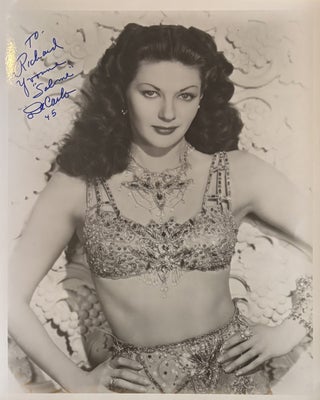 Item #338579 Signed Photograph - Salome, Where She Danced. Yvonne DE CARLO