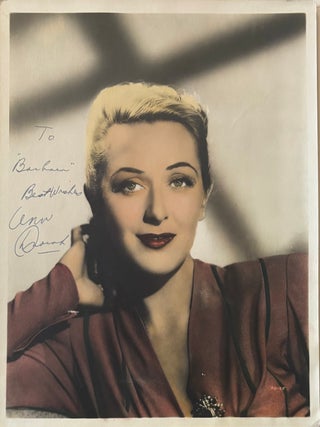 Item #338593 Signed Photograph. Ann DVORAK
