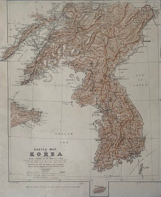 Item #338698 Sketch Map of Korea. Col. G. F BROWNE
