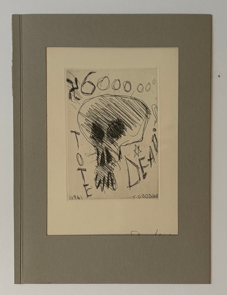 Item #338938 Untitled [6,000,000 Dead]. Sam GOODMAN.