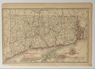 Item #339337 Rand, McNally & Co.'s Connecticut and Rhode Island. McNally Rand, Co