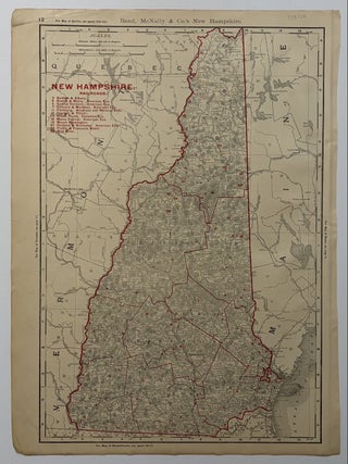 Item #339338 Rand, McNally & Co.'s New Hampshire. McNally Rand, Co