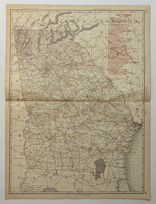 Item #339513 Rand, McNally & Co.'s Georgia. McNally Rand, Co