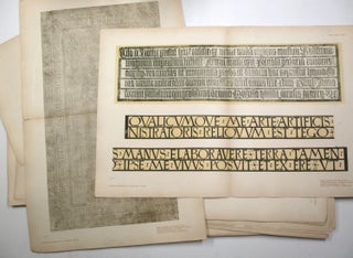 Monumental Schriften vergangener Jahrhunderte, von ca. 1100-1812 an Stein- Bronze- und Holzplatten.