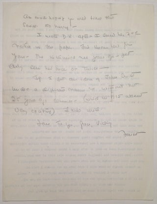 Half-Typed, Half-Handwritten Letter Signed