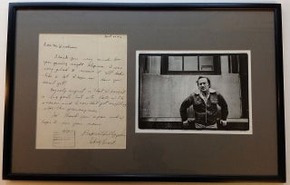 Item #5285 Framed Autographed Letter Signed. Sidney LUMET, 1924 - 2011