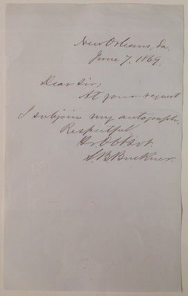 Framed Autographed Letter Signed