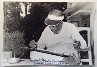Item #5871 Signed Photograph. Mukul Chandra DEY, 1895 - 1989