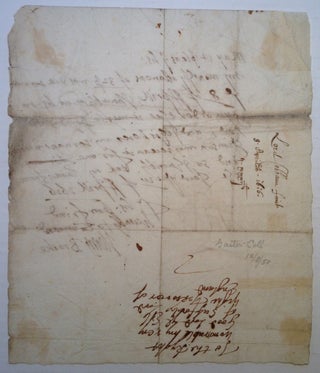 Autographed Letter Signed to the Earl of Suffolk