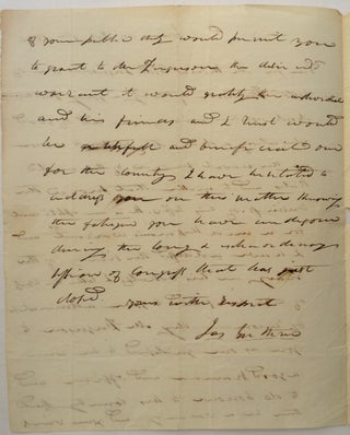 Autographed Letter Signed to President Andrew Jackson